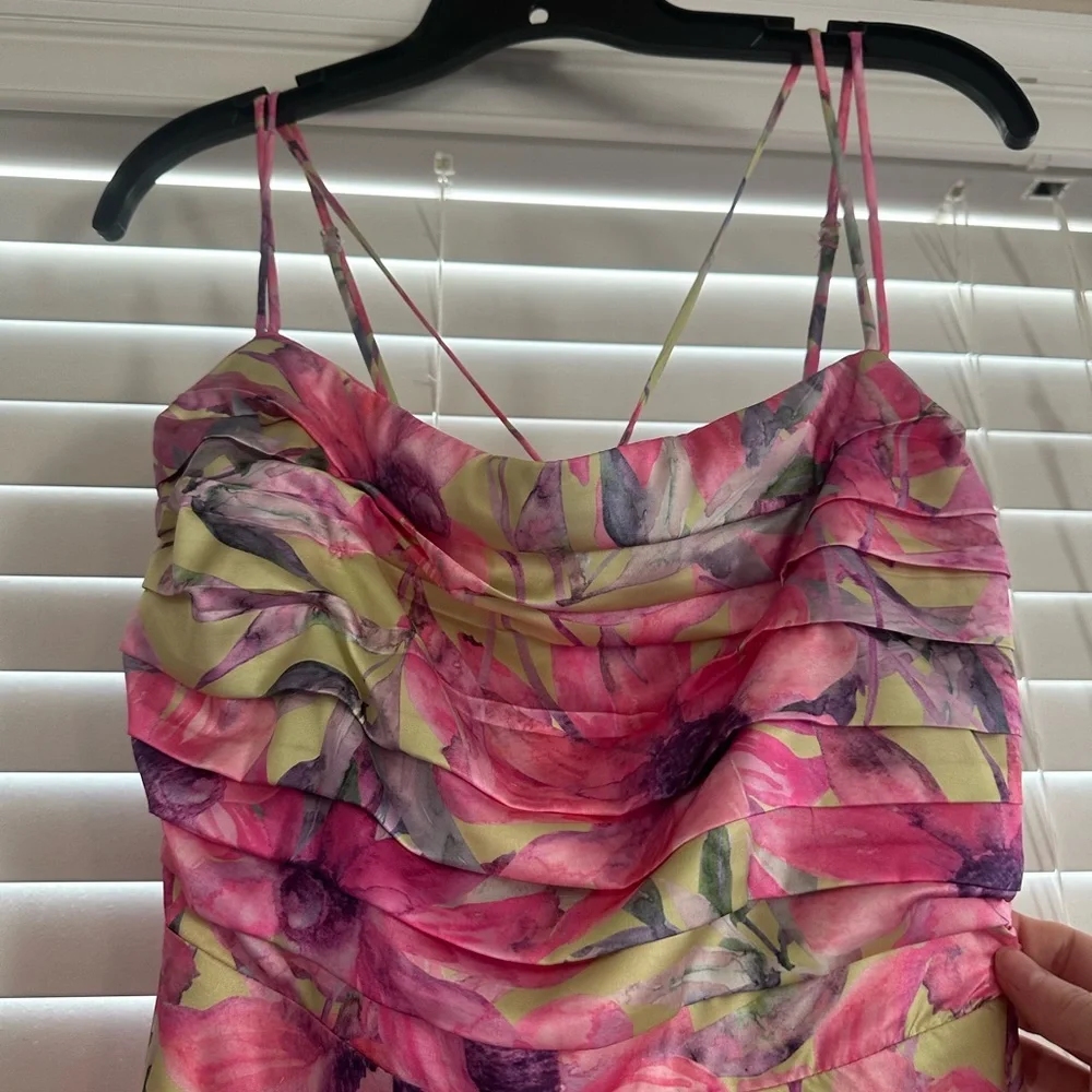 ASTR The Label Antlia Floral Pink and Green Maxi Dress - Picture 8 of 10